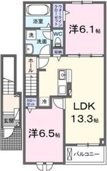 クレイドル　３の物件間取画像